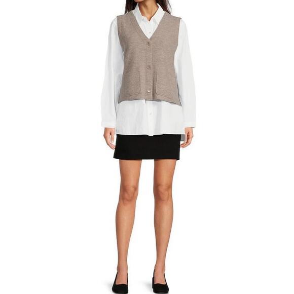 Eileen Fisher Dresses & Skirts - Eileen Fisher black mini knitted pull on skirt